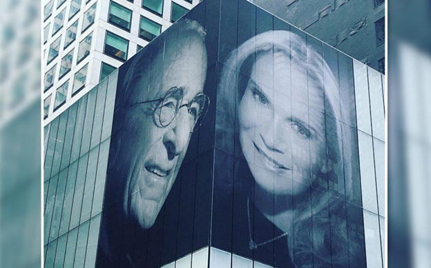 billboard image of Harry Macklowe and Linda Macklowe